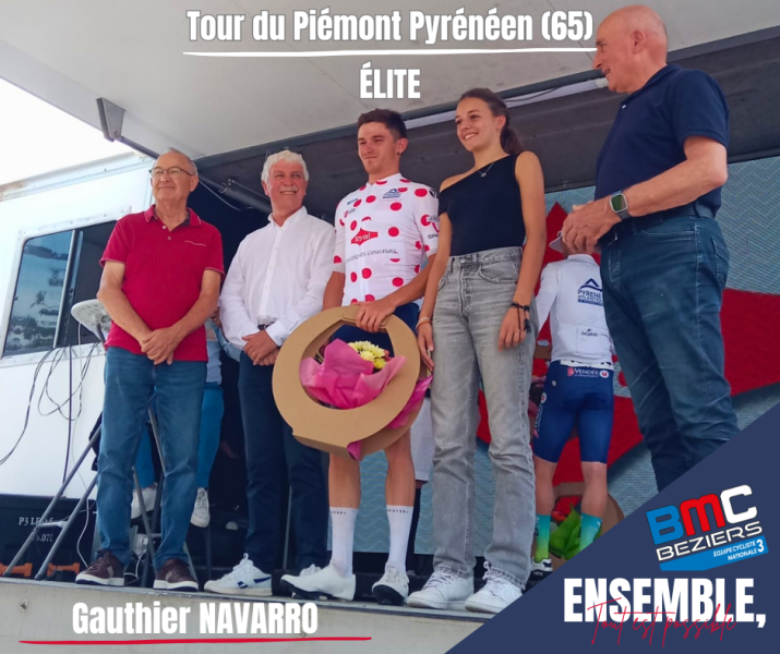 Gauthier NAVARRO en sélection sur le Tour du Piémont Pyrénéen !
